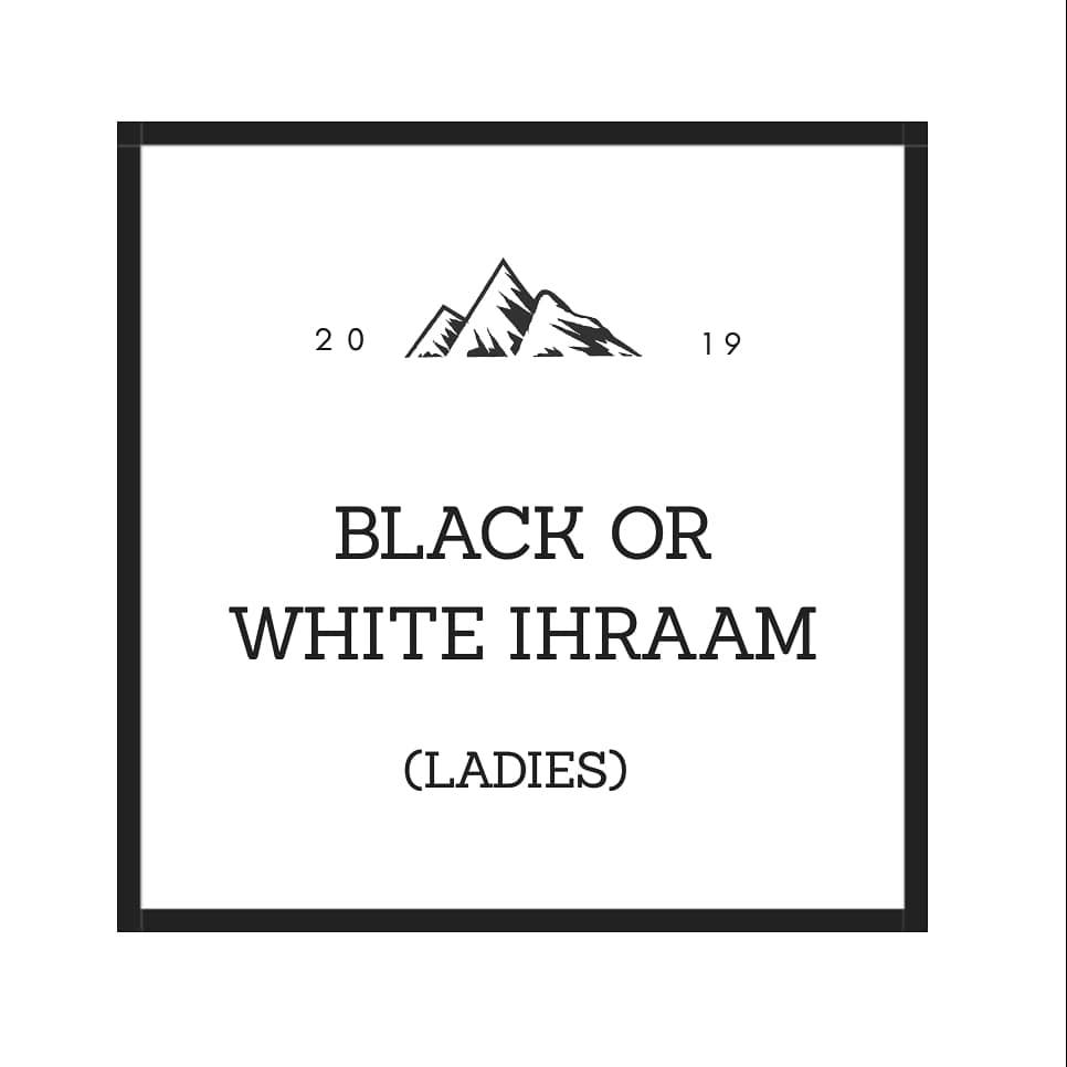 Black or White Ihram